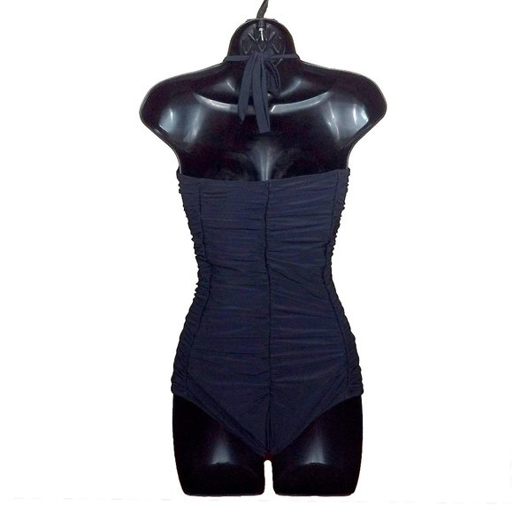 Tatyana 1-Piece Swimsuit Ruched Rosie in Black - Picture 4 of 5